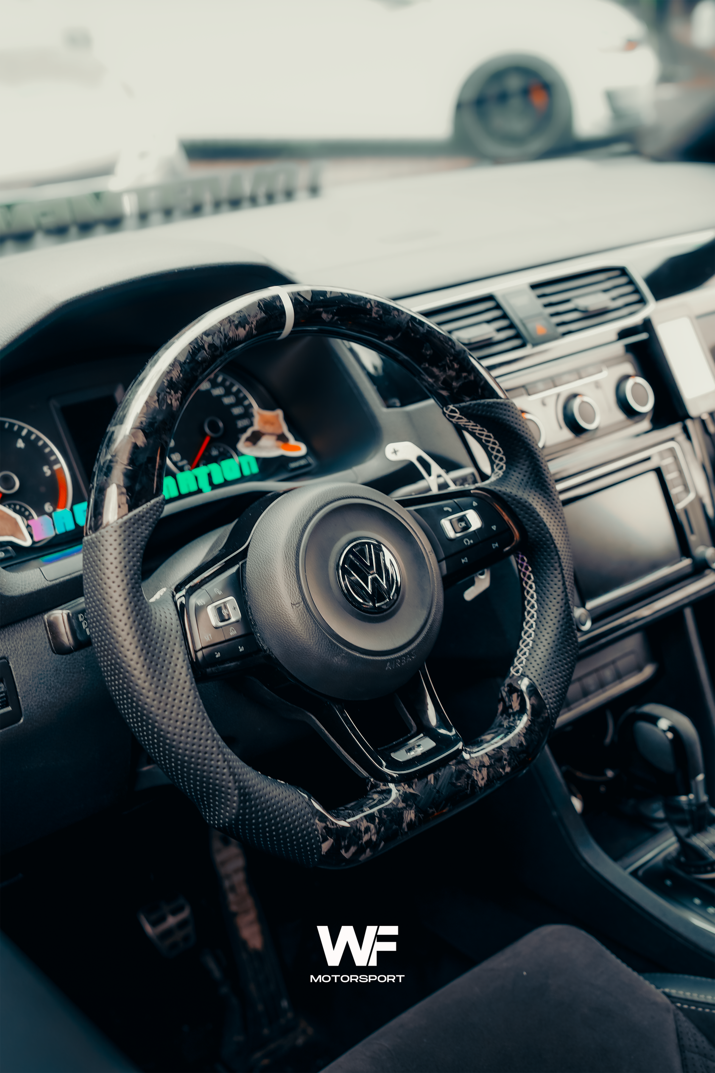 VW MK7 FORGED CARBON STEERING WHEEL