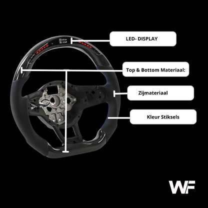 VW MK6 CARBON LED STEERING WHEEL