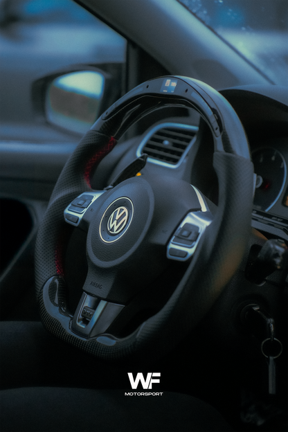 VW MK6 CARBON LED STEERING WHEEL