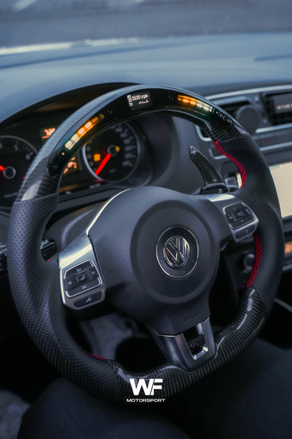 VW MK6 CARBON LED STEERING WHEEL