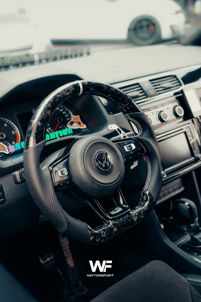 VW MK7 FORGED CARBON STEERING WHEEL